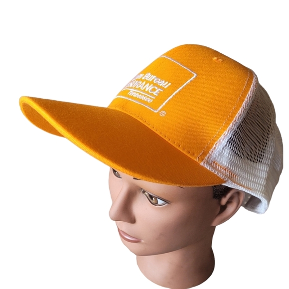 University of Tennessee Farm Bureau Orange and White Snapback Vtg Truckers Hat - Picture 3 of 7